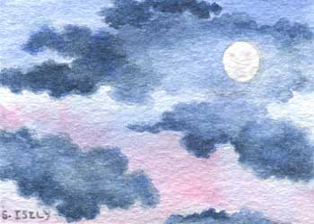 "Light Of The Moon" by Sandy Isely, Ashland WI - Watercolor